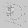 Трековый магнитный светодиодный светильник MAYTONI FLARITY LUNA TR229-1-5W3K-B